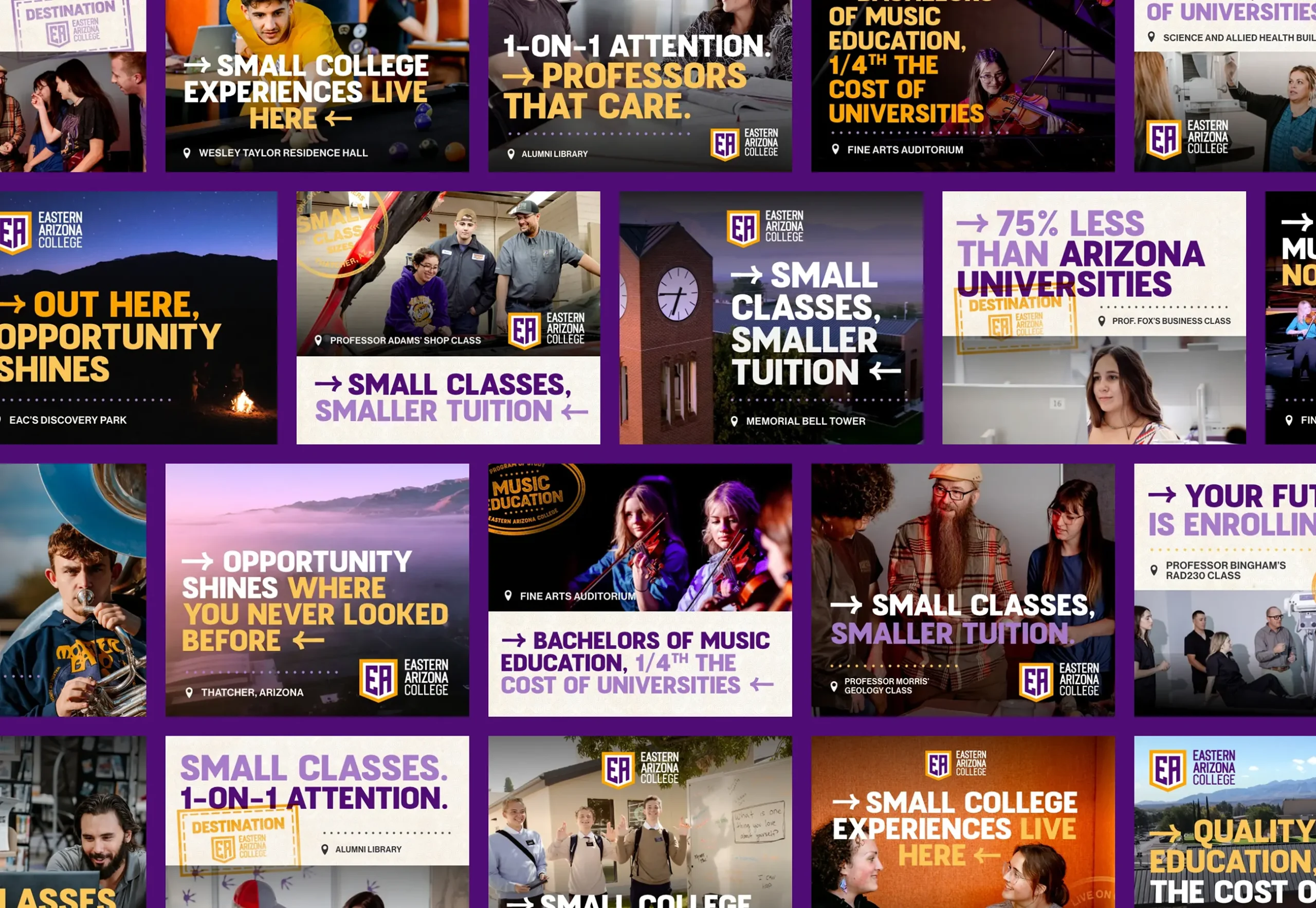 Integrated digital marketing campaign and social media advertising for higher education enrollment
