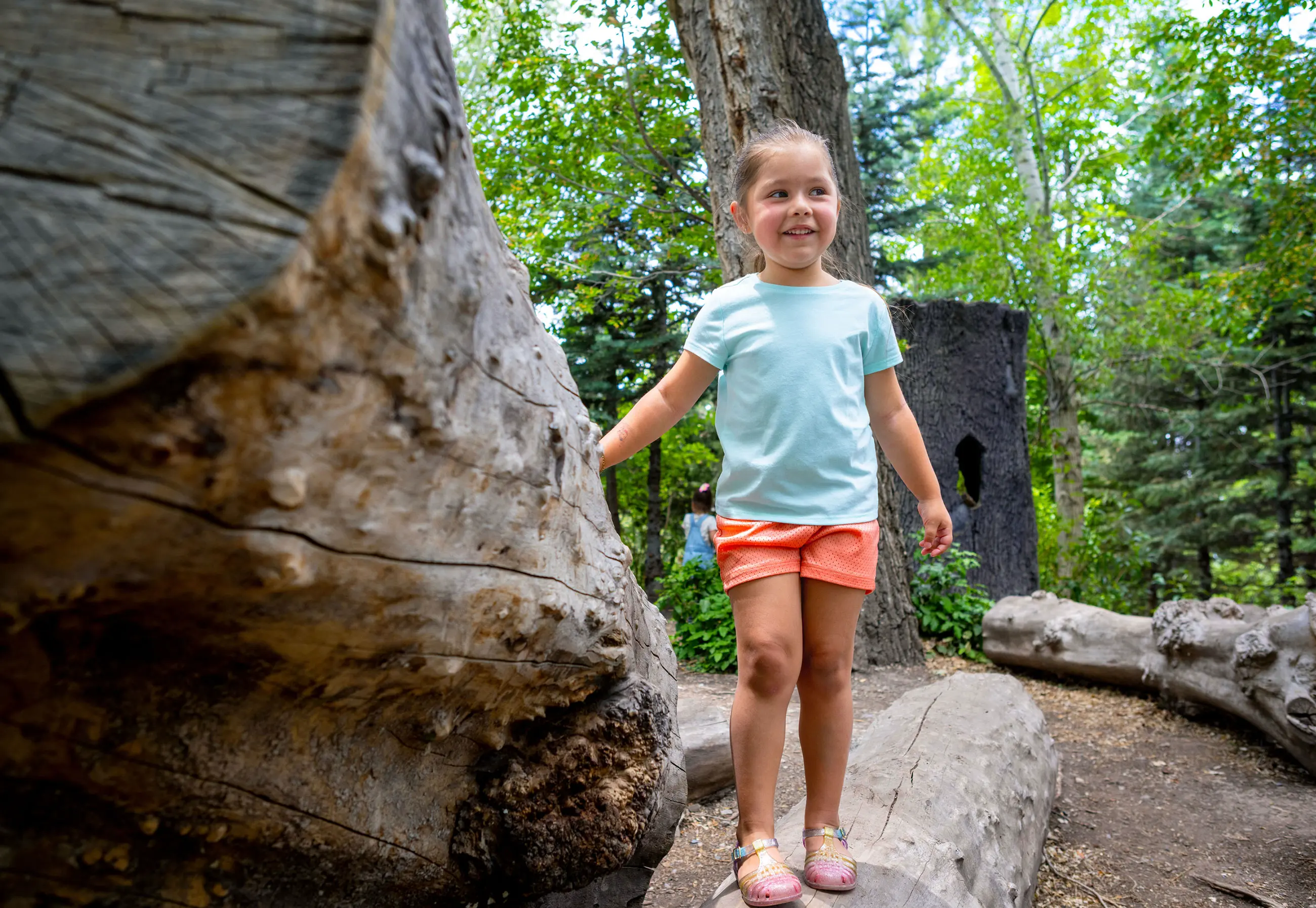 Tracy Aviary Photoshoot - Playground Logs
